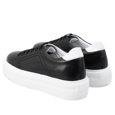 Kadın Siyah Deri Spor Ayakkabı