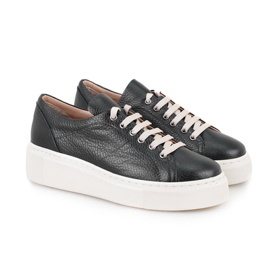 Kadın Siyah Deri Spor Ayakkabı