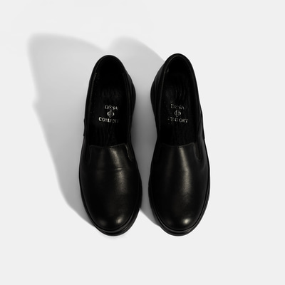 Kadın Siyah DesaComfort Deri Günlük Ayakkabı