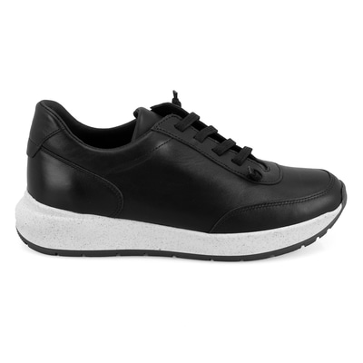 Kadın Siyah DesaComfort Deri Spor Ayakkabı