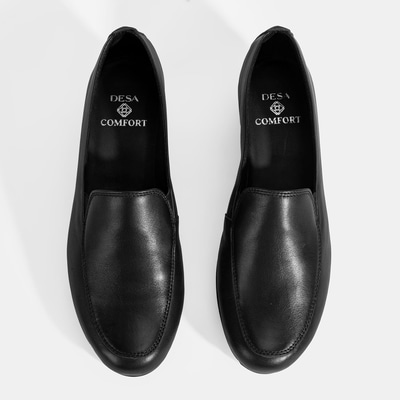 Kadın Siyah DesaComfort Dolgu Topuklu Deri Ayakkabı