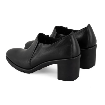 Kadın Siyah DesaComfort Topuklu Deri Günlük Ayakkabı