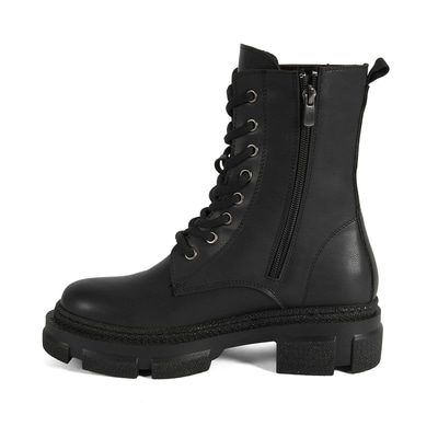 Kadın Siyah Fermuarlı Bot