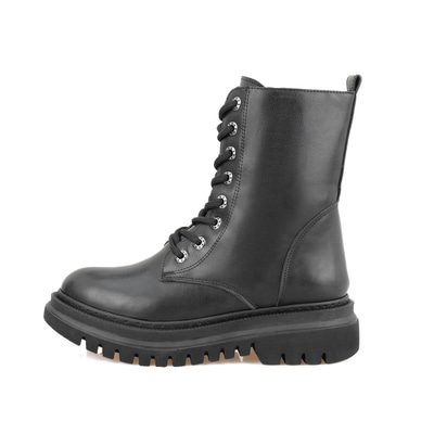 Kadın Siyah Fermuarlı Bot