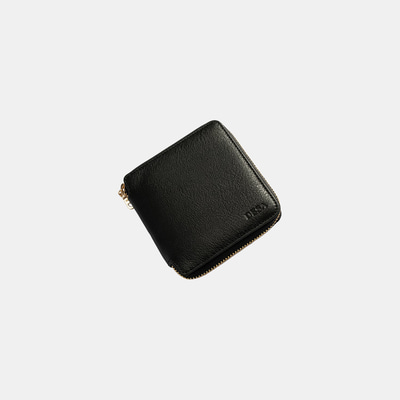 Kadın Siyah Fermuarlı Deri Cüzdan