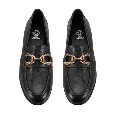 Kadın Siyah Günlük Deri Ayakkabı