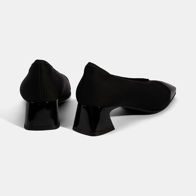 Kadın Siyah Kalın Topuklu Günlük Ayakkabı