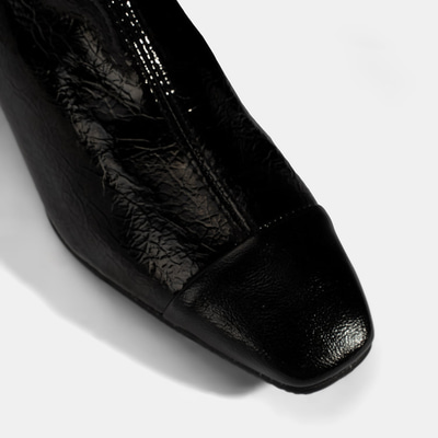 Kadın Siyah Kalın Topuklu Stretch Çizme