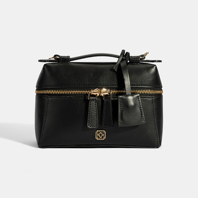 Kadın Siyah Mini Deri El Çantası