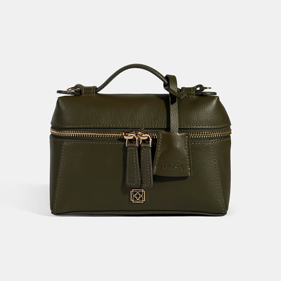 Kadın Siyah Omuz Askılı Mini Deri El Çantası