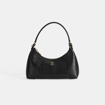 Kadın Siyah Omuz Askılı Mini Deri El Çantası