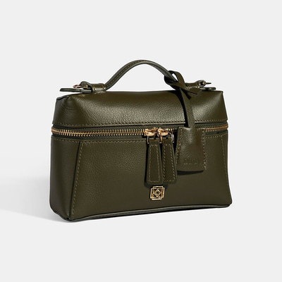 Kadın Siyah Omuz Askılı Mini Deri El Çantası