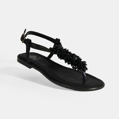 Kadın Siyah Parmak Arası Sandalet