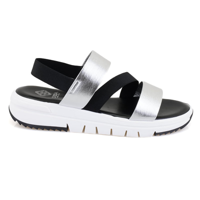 Kadın Siyah Platform Tabanlı Deri Sandalet