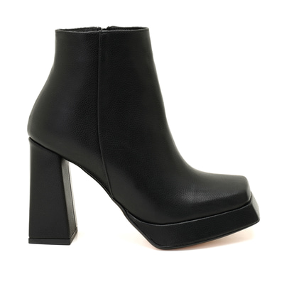 Kadın Siyah Platform Topuklu Bot