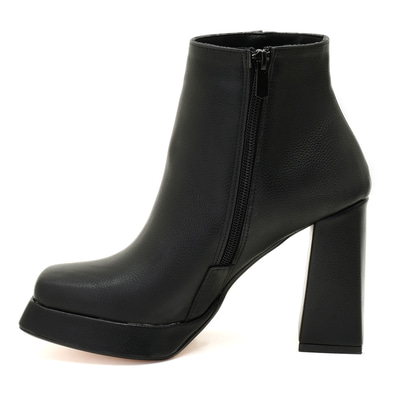 Kadın Siyah Platform Topuklu Bot