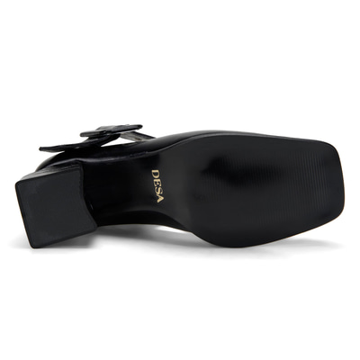 Kadın Siyah Rugan Mary Jane Ayakkabı