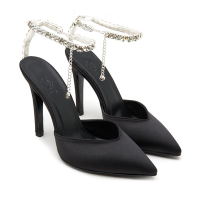 Kadın Siyah Saten Abiye Ayakkabı