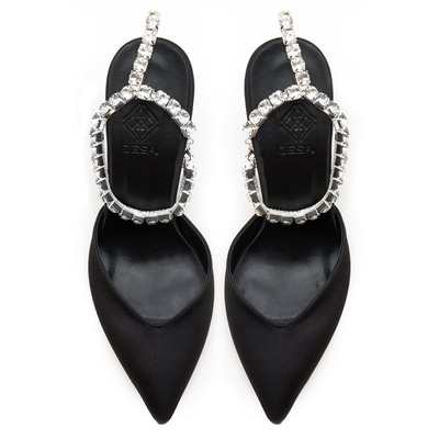 Kadın Siyah Saten Abiye Ayakkabı