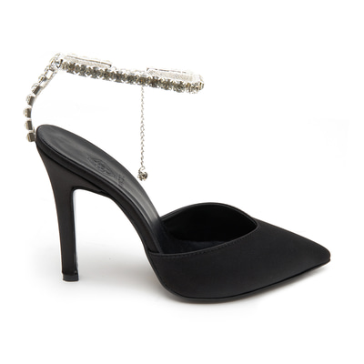 Kadın Siyah Saten Abiye Ayakkabı