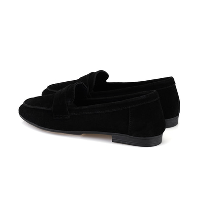 Kadın Siyah Süet Deri Loafer