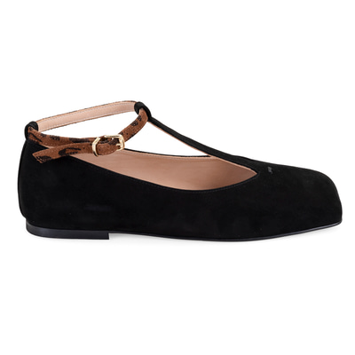 Kadın Siyah Süet Mary Jane Babet