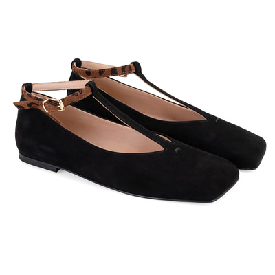 Kadın Siyah Süet Mary Jane Babet