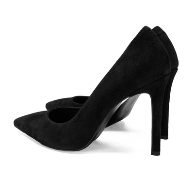 Kadın Siyah Süet Stiletto