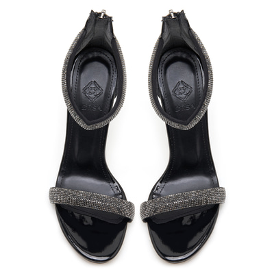 Kadın Siyah Taşlı Abiye Sandalet