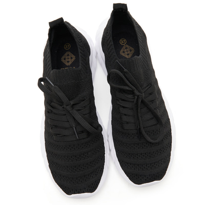 Kadın Siyah Triko Günlük Ayakkabı