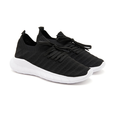 Kadın Siyah Triko Günlük Ayakkabı