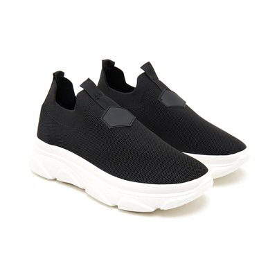 Kadın Siyah Triko Spor Ayakkabı