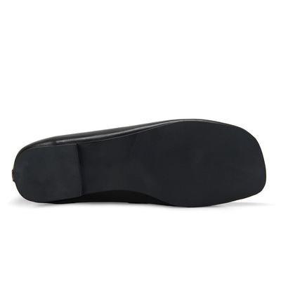 Kadın Siyah Zincir Detaylı Babet