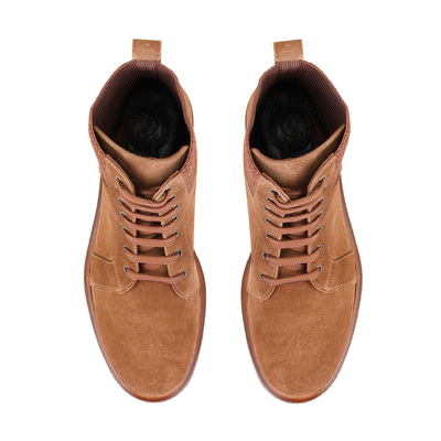 Kadın Taba Bağcıklı Süet Deri Postal Bot