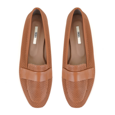Kadın Taba Deri Loafer