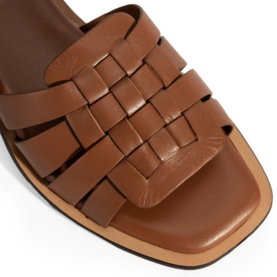 Kadın Taba Deri Terlik