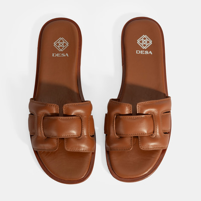 Kadın Taba Deri Terlik