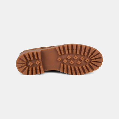 Kadın Taba Dikiş Detaylı Kalın Tabanlı Süet Loafer