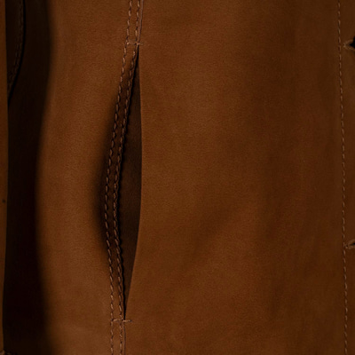 Kadın Taba Gömlek Yakalı Düğmeli Süet Ceket