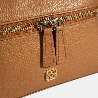 Kadın Taba Omuz Askılı Mini Deri El Çantası