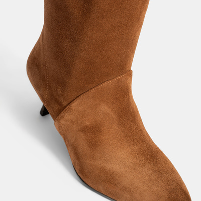 Kadın Taba Süet Deri Çizme