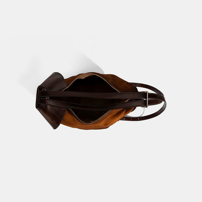 Kadın Taba Süet Deri Sırt Çantası