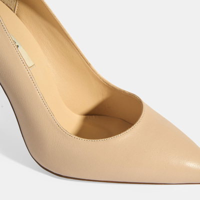 Kadın Ten Deri Topuklu Klasik Ayakkabı