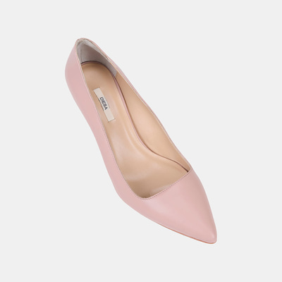 Kadın Ten Sivri Burunlu Metal Topuklu Deri Stiletto