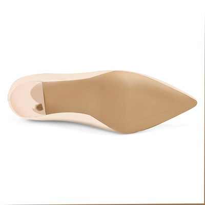 Kadın Ten Topuklu Deri Stiletto