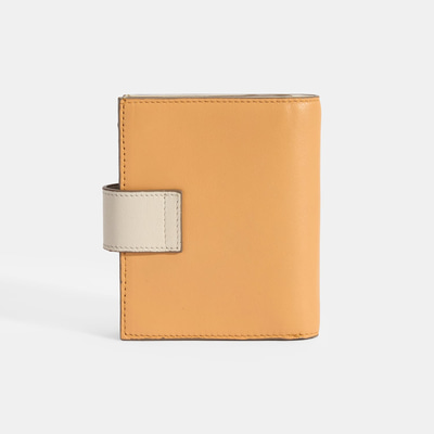 Kadın Turuncu / Bej Deri Cüzdan