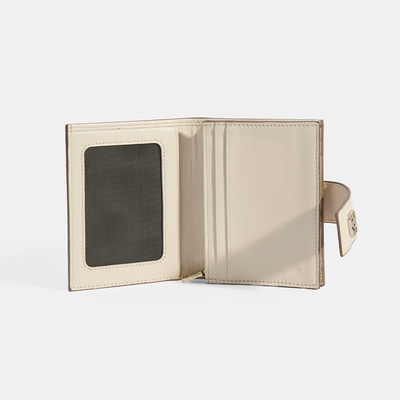 Kadın Turuncu / Bej Deri Cüzdan