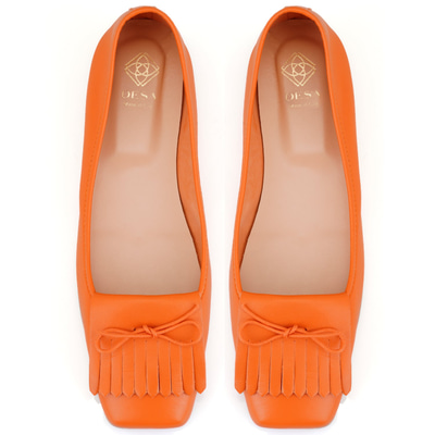 Kadın Turuncu Deri Babet