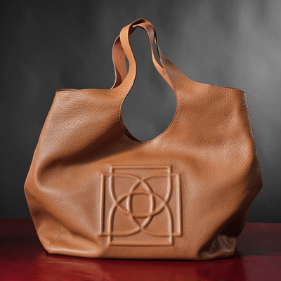 Kadın Turuncu Deri Hobo Çanta