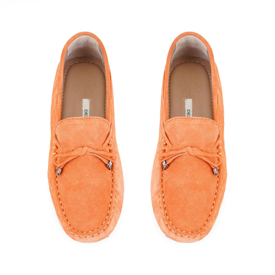 Kadın Turuncu Deri Loafer